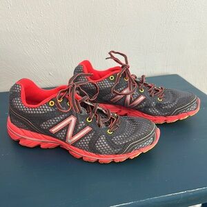 New Balance 590 v2 Gray, Orange and Lime Green Running Shoes - lightly used